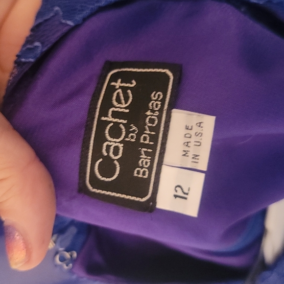 Cachet by Bari Protas 2 piece formal tea length dress - Picture 4 of 5